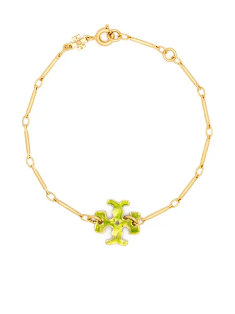 Tory Burch - Thin Roxanne logo-charm bracelet