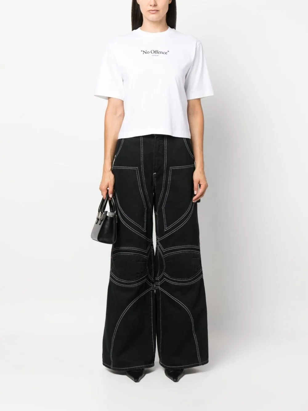 Off-White Katoenen T-shirt - Wit