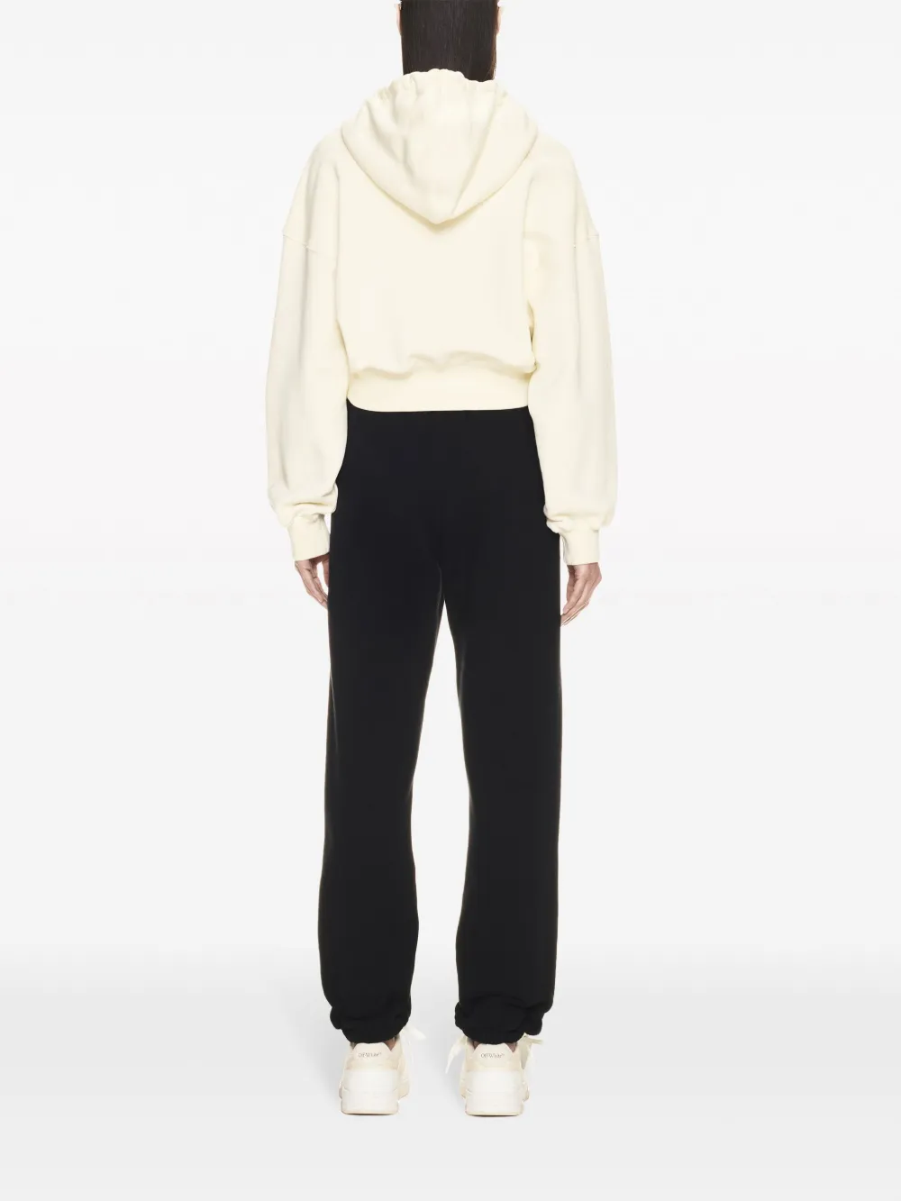 Off-White Hoodie met rits Wit