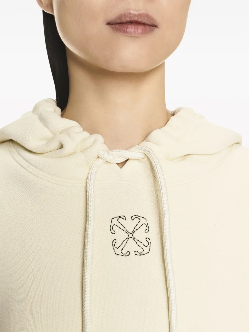 Off-White Hoodie met rits Wit