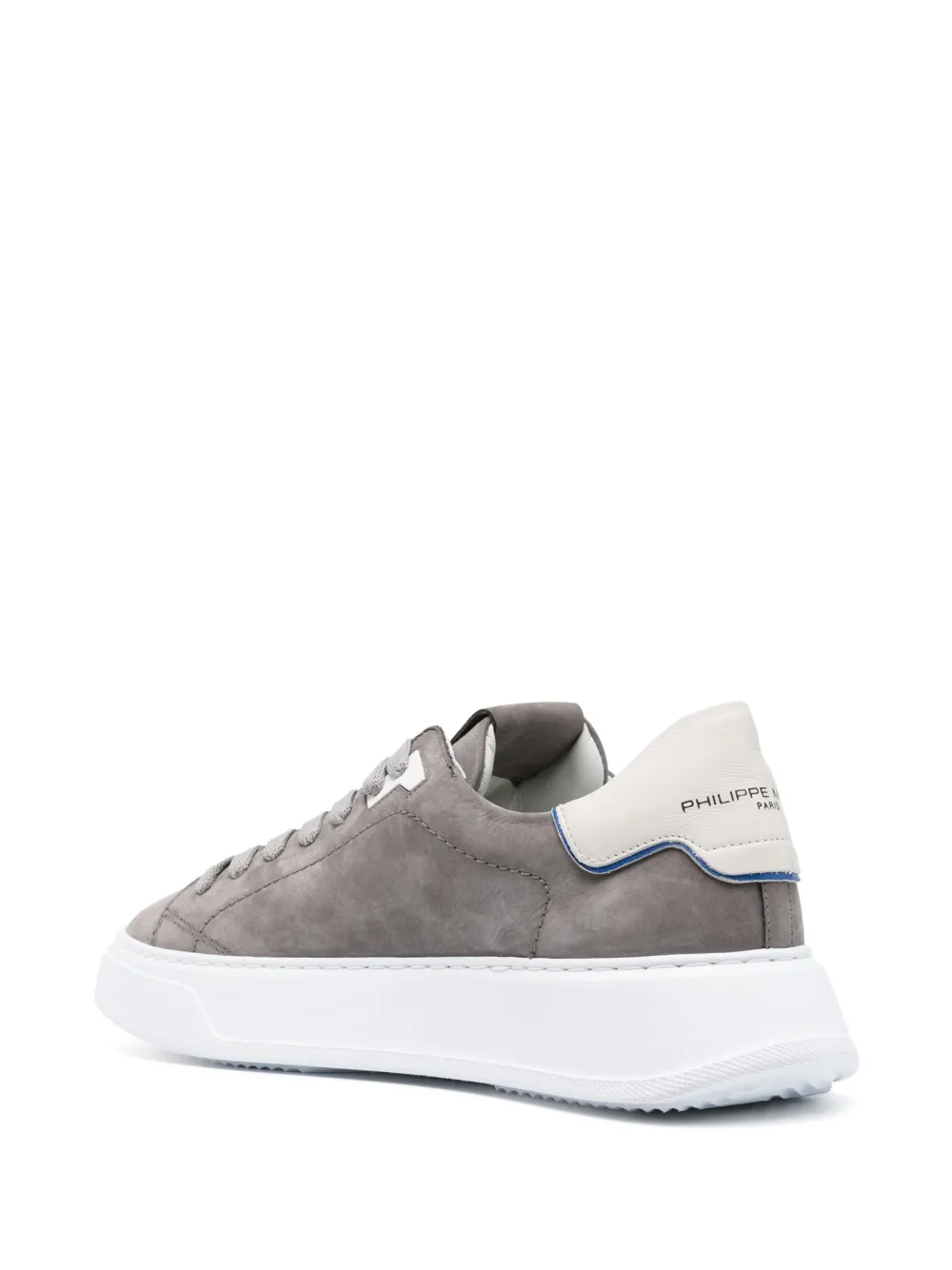 Philippe Model Tres Temple Low-top Sneakers In Grey