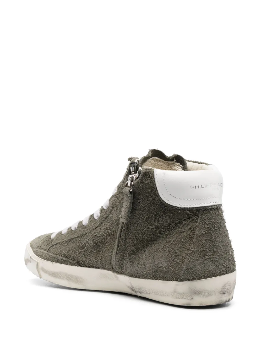 Shop Philippe Model Paris Prsx High-top Sneakers In Green