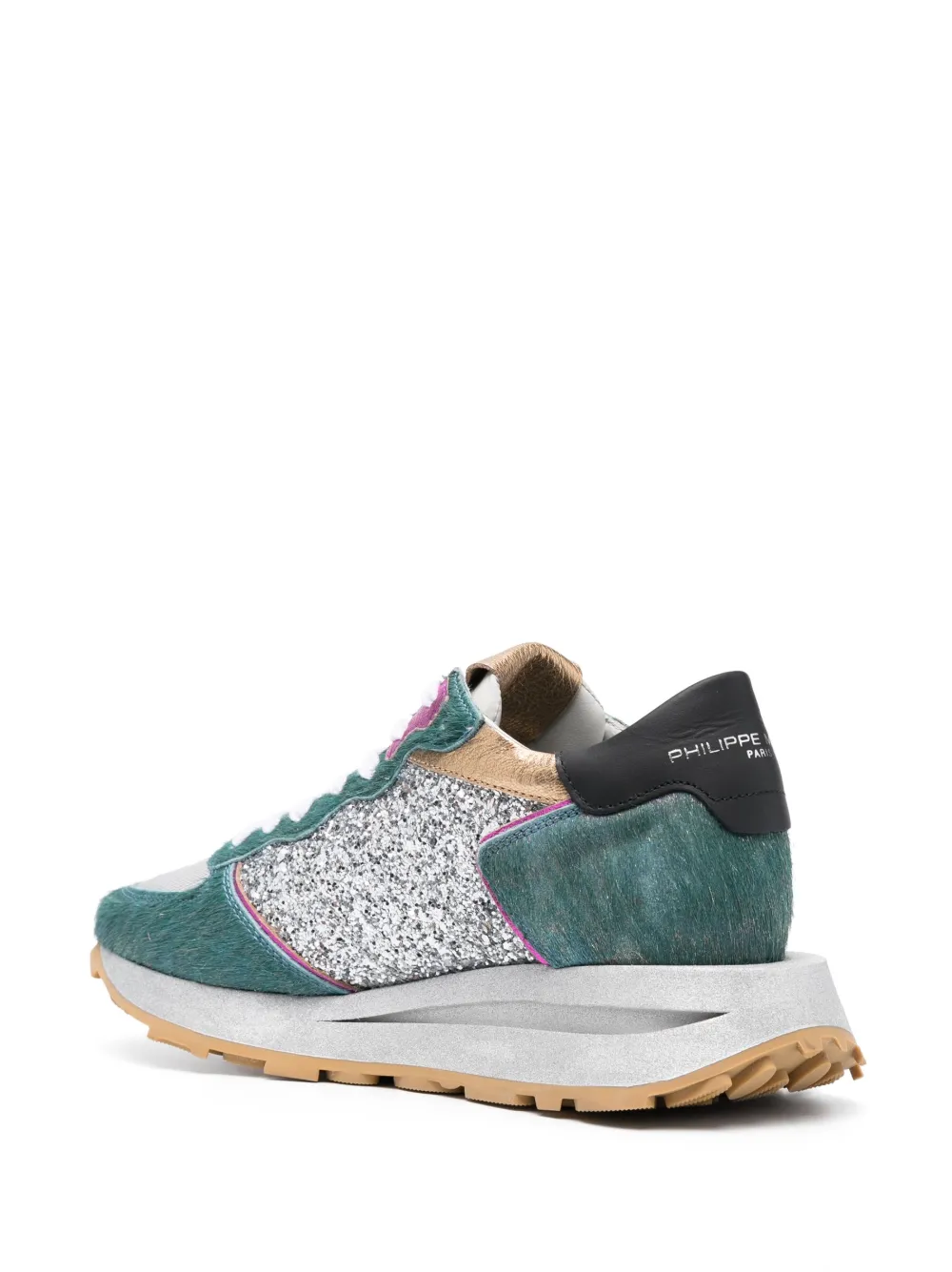 Shop Philippe Model Paris Tropez Haute Low-top Sneakers In Green