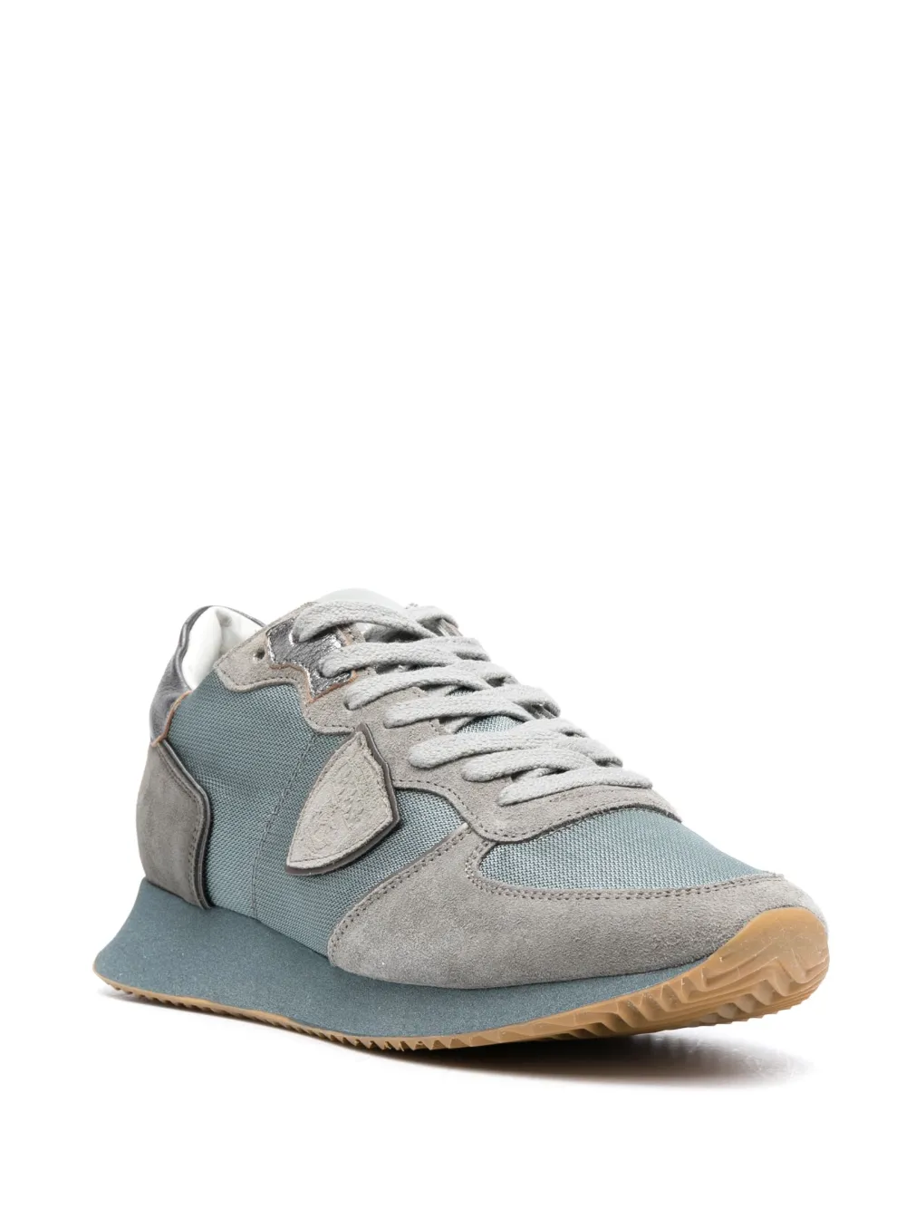 Shop Philippe Model Paris Trpx Leather Low-top Sneakers In Blue