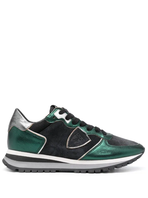 Philippe Model Paris メタリック ダークグリーン スニーカー Philippe Model Paris TRPX スニーカー | ブラック | FARFETCH JP
