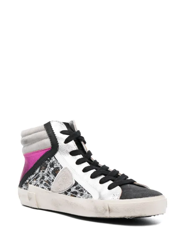 Philippe Model Paris PRSX high-top Sneakers Grey FARFETCH IN