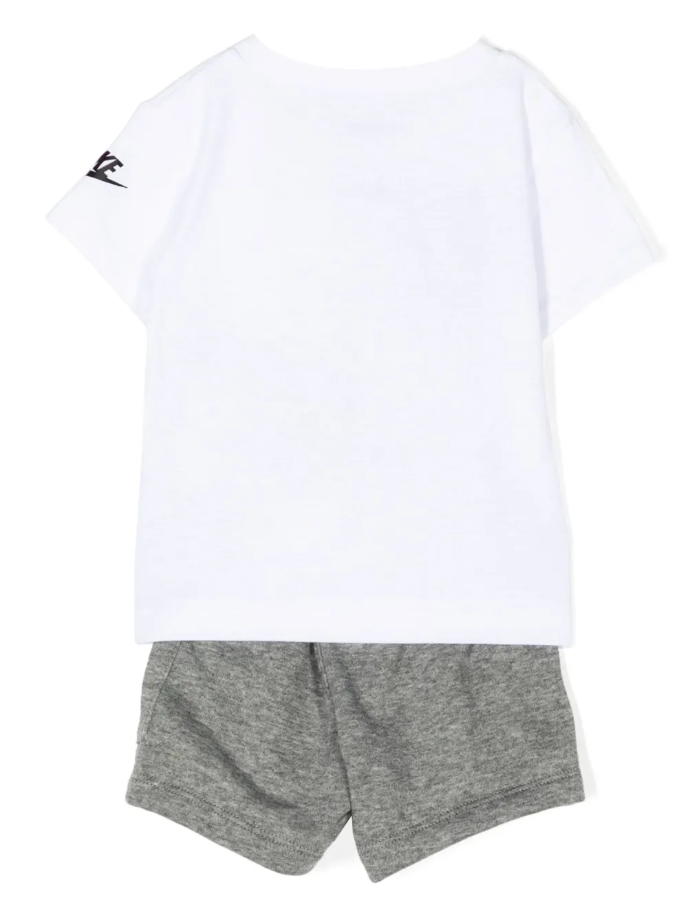 Nike Kids logo-detail elasticated-waist shorts - Grijs