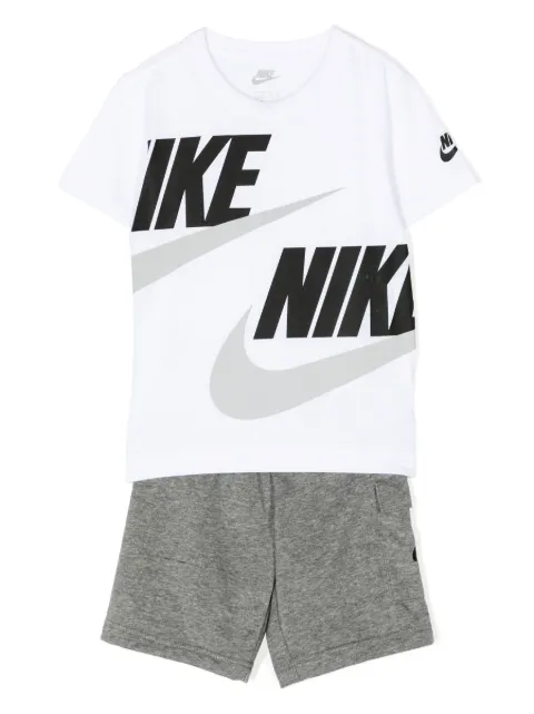 Nike Kids logo-detail elasticated-waist shorts
