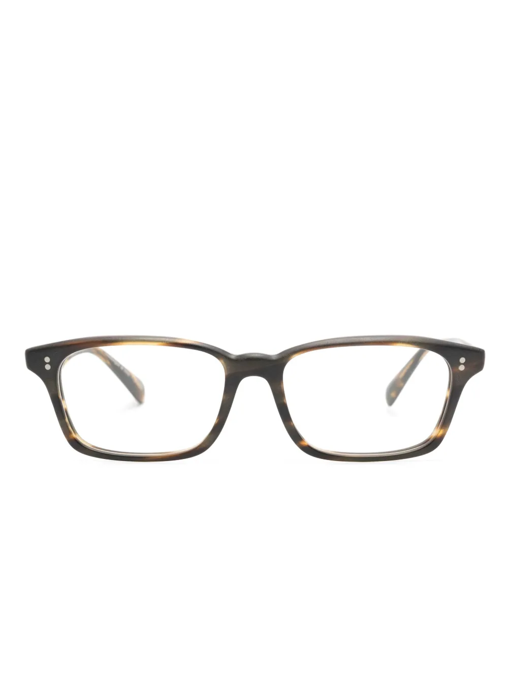 Oliver Peoples Edelson rectangle-frame glasses | Brown | Image 1