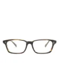 Oliver Peoples Edelson rectangle-frame glasses - Brown
