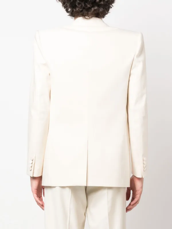 Saint laurent white blazer on sale