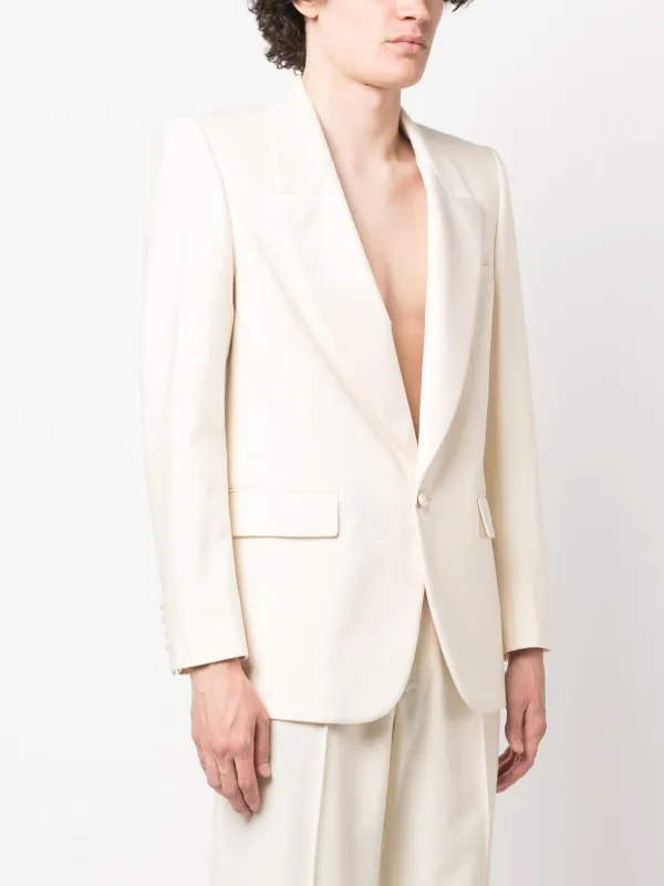 Saint laurent store white suit