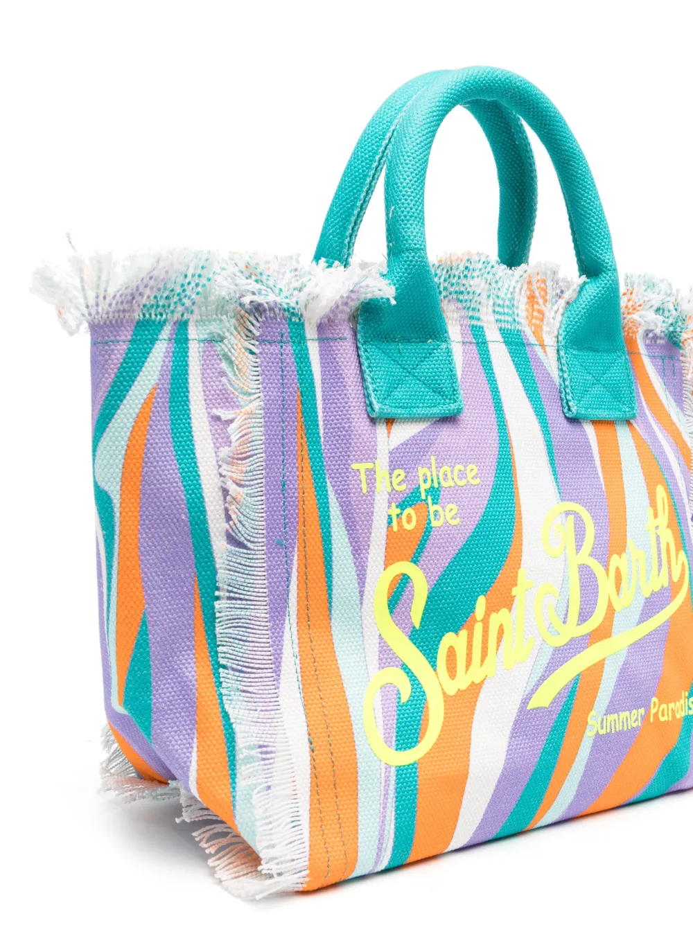 MC2 Saint Barth Kids Colette logo-print tote bag - Blauw