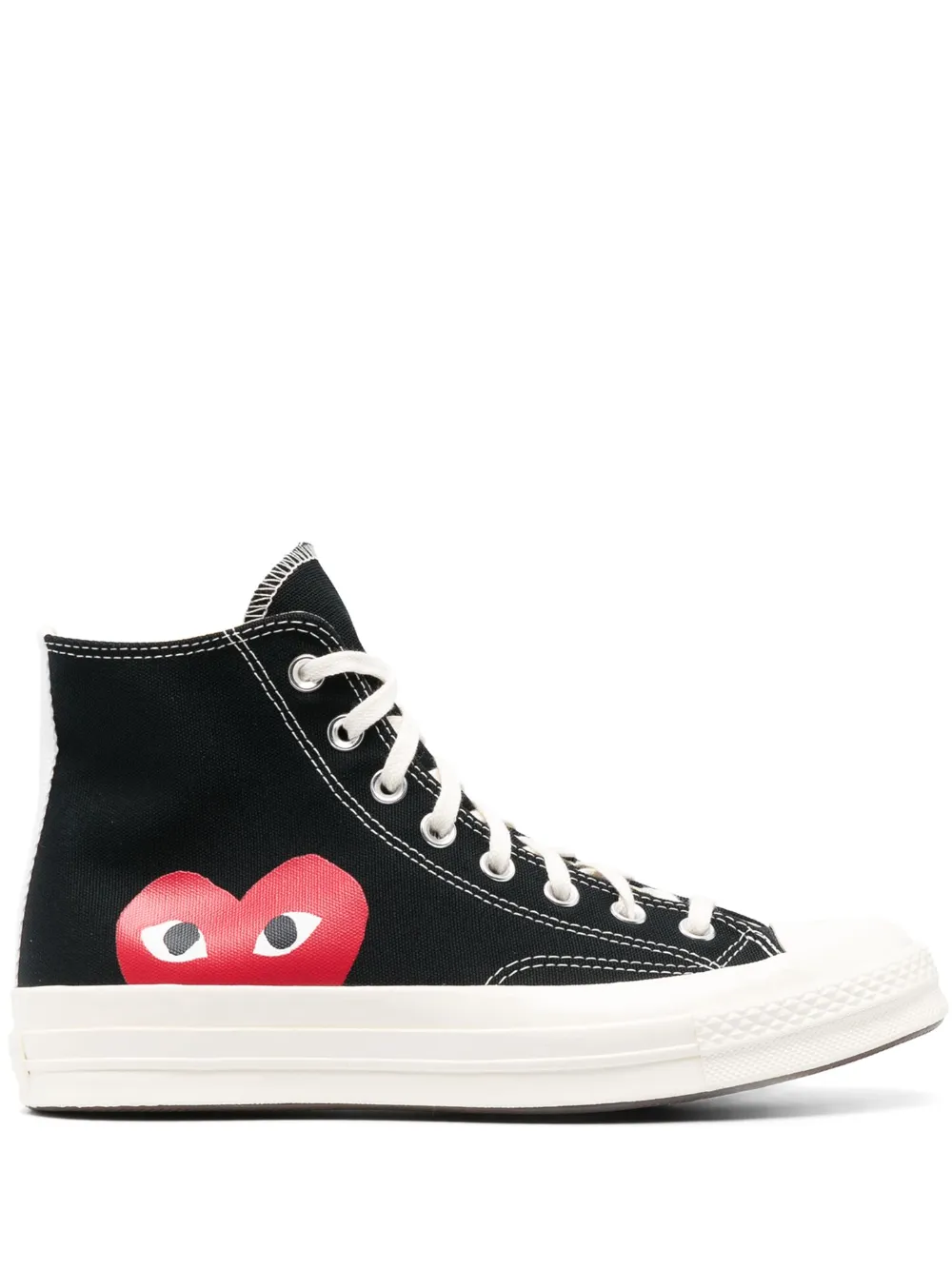 Comme Des Garçons Play Cdg Play X Converse Unisex Chuck Taylor All Star High-top Sneakers In Schwarz