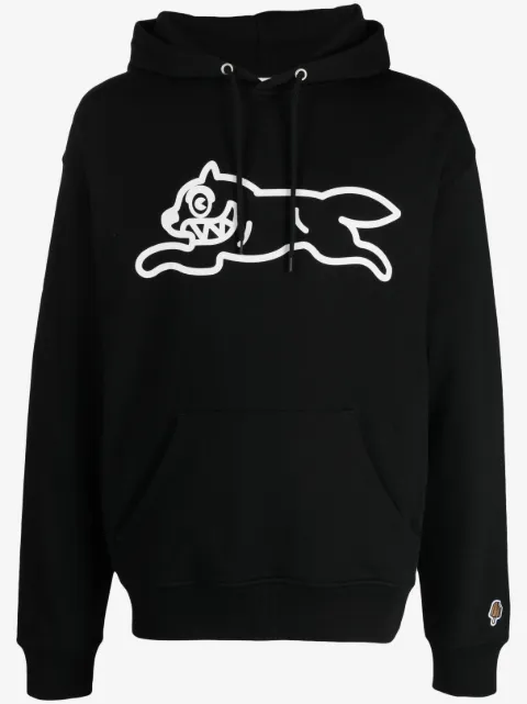 ICECREAM Running Dog rib-trimmed hoodie