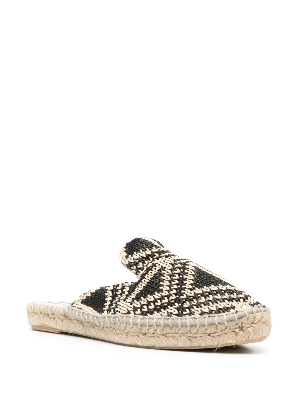 Manebi pointed-toe raffia espadrilles - Beige