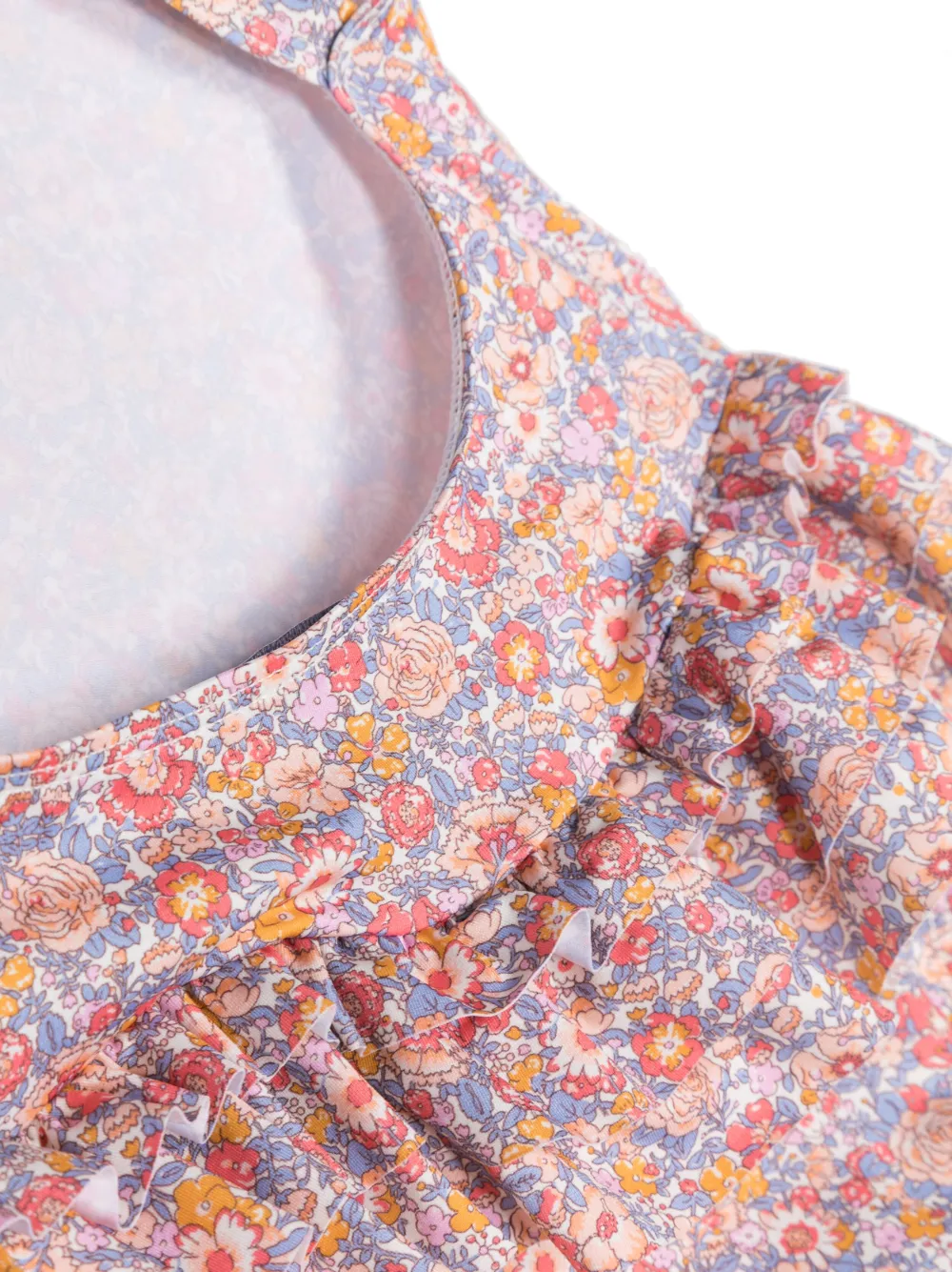 Tartine Et Chocolat floral-print stretch-design swimsuit - Blauw