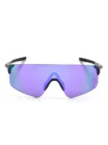 Oakley mirrored-lenses oversize-frame sunglasses - Black