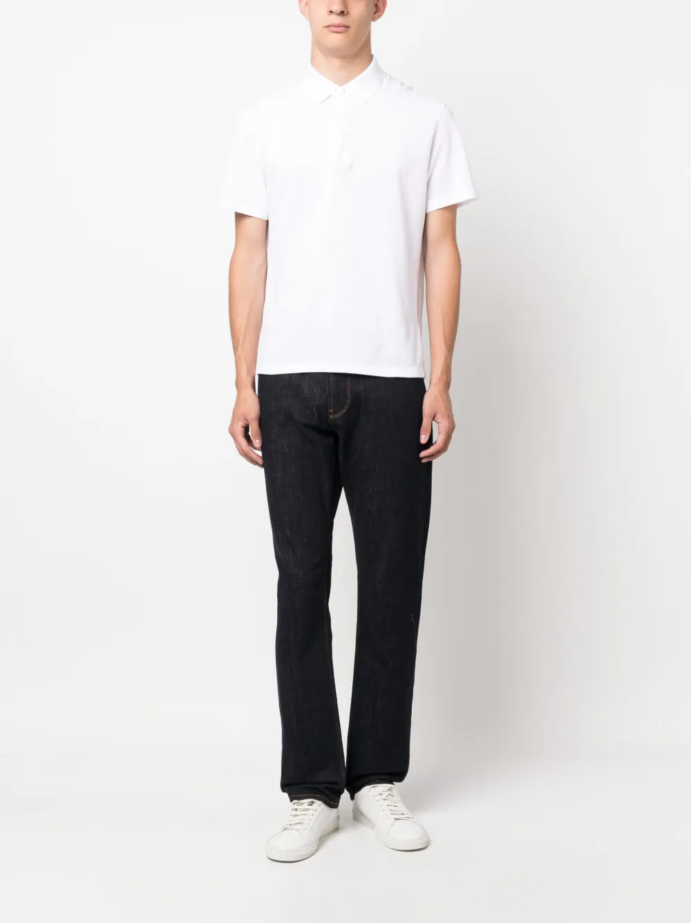 Emporio Armani dark-wash straight-leg jeans - Blauw