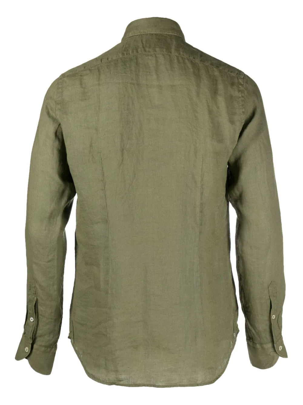 Xacus long-sleeve linen shirt - Groen