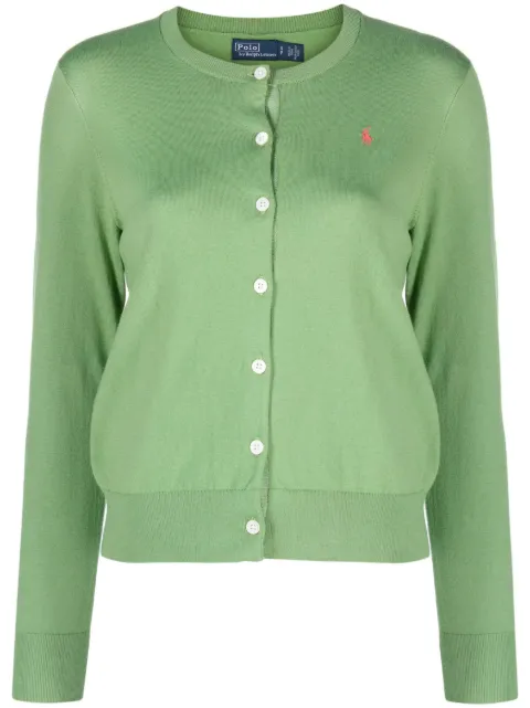 Polo Ralph Lauren logo-embroidered round-neck cardigan
