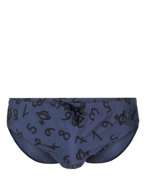 Vivienne Westwood - Orb embroidered swim briefs