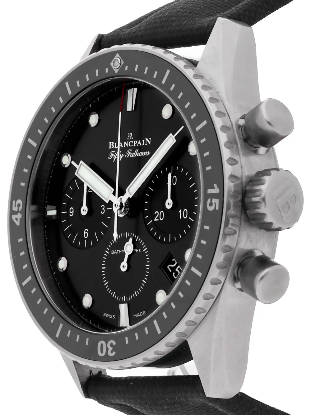 Blancpain Pre-owned Fifty Fathoms Bathyscaphe Chronograph horloge - Zwart