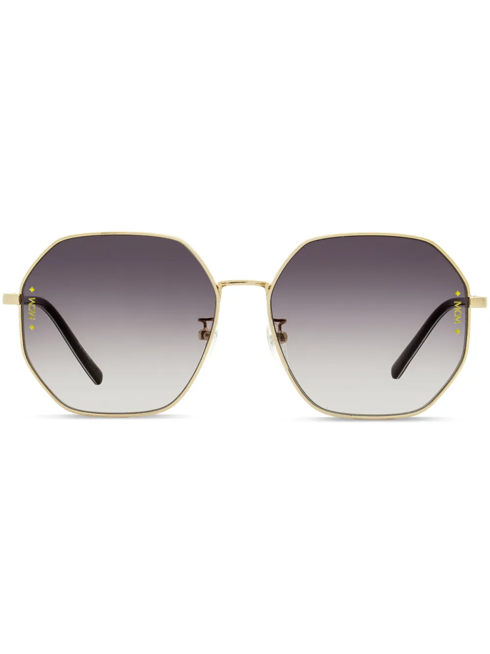 Mcm 165slb Square-frame Visetos-print Sunglasses In Gold