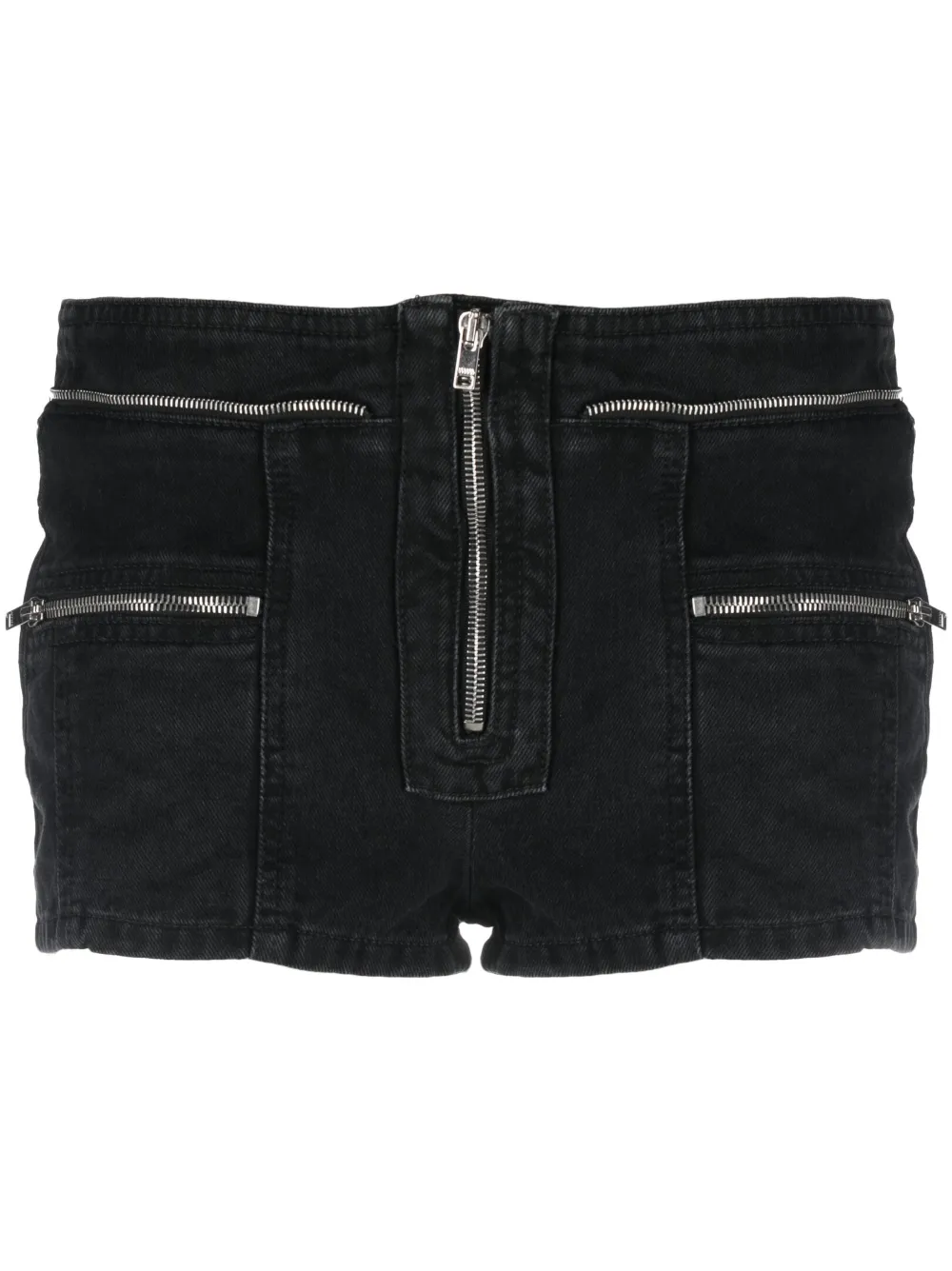 Isabel Marant Lary Low-rise Denim Shorts In Black