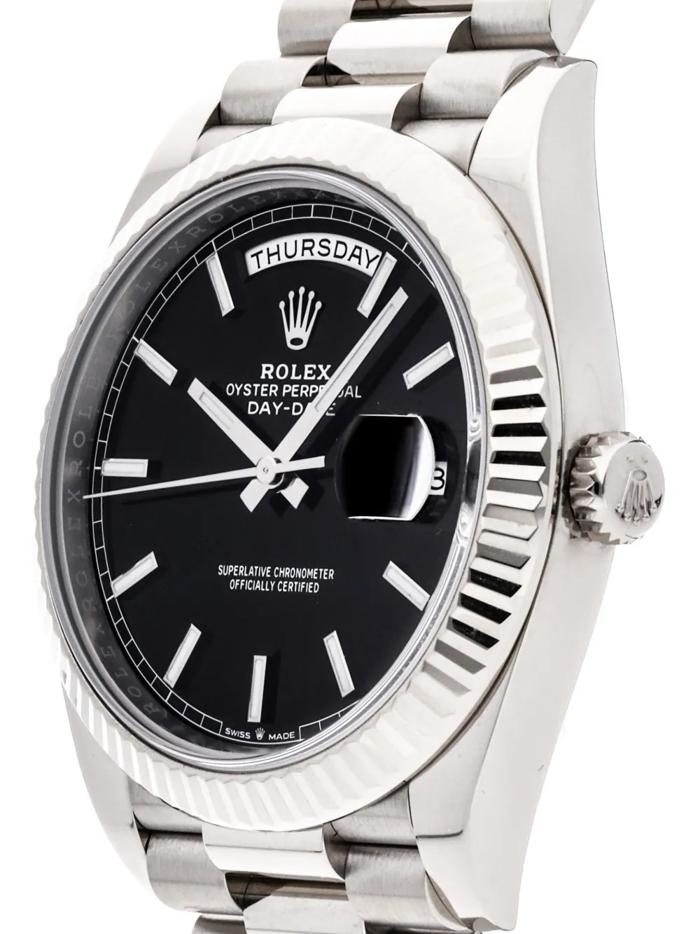 Rolex 2019 pre-owned Day-Date horloge - BLACK