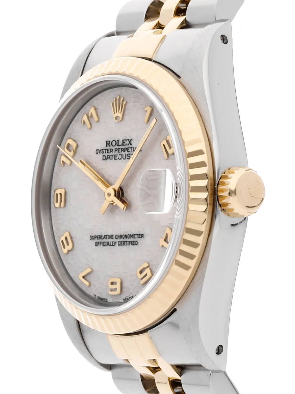 Rolex 1998 pre-owned Datejust horloge - IVORY