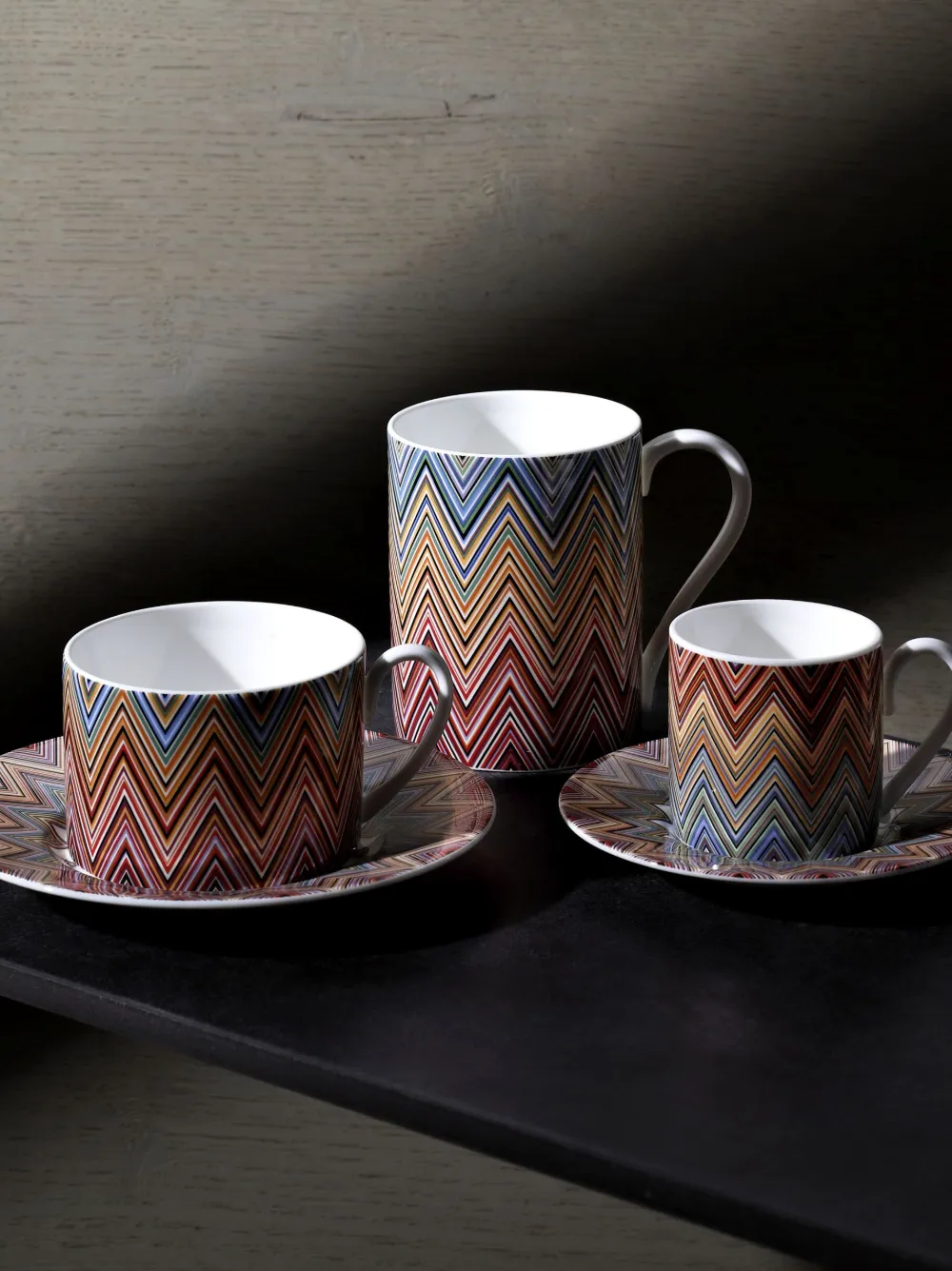 Missoni Tableware Zig Zag Coffee Cup (set Of 2) In Multicolour
