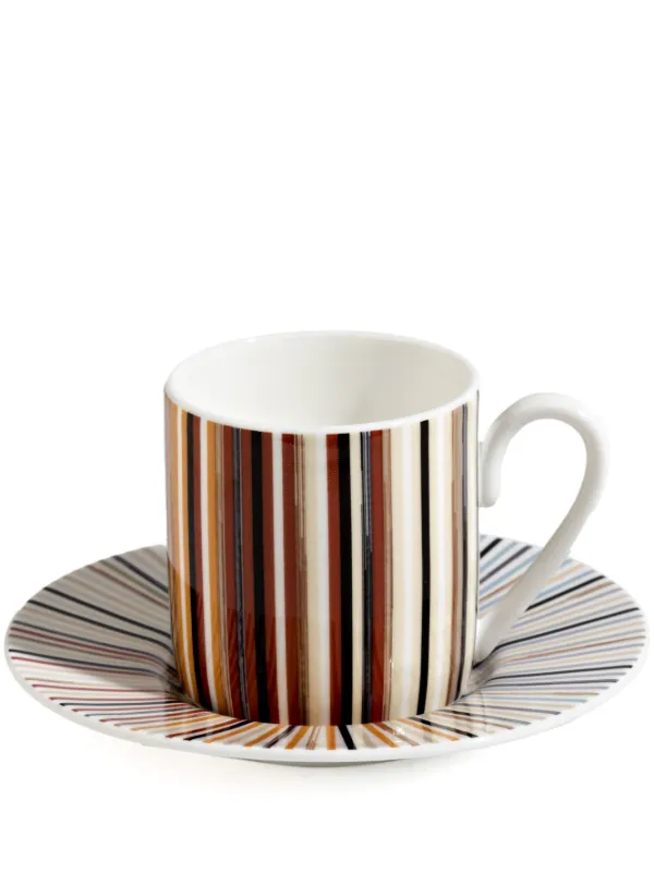 Missoni Home Jenkins Stripe Tea Set in White