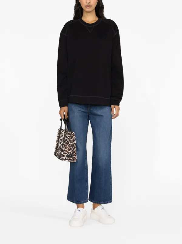 【関税込み】GANNI ブラック Isoli スウェットシャツ Black Isoli Sweatshirt by GANNI on Sale