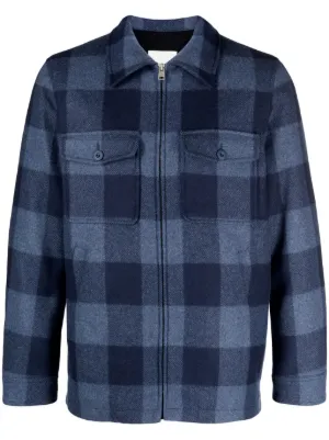 Sandro checked clearance jacket