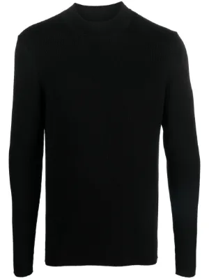 Mens black deals crew neck jumper