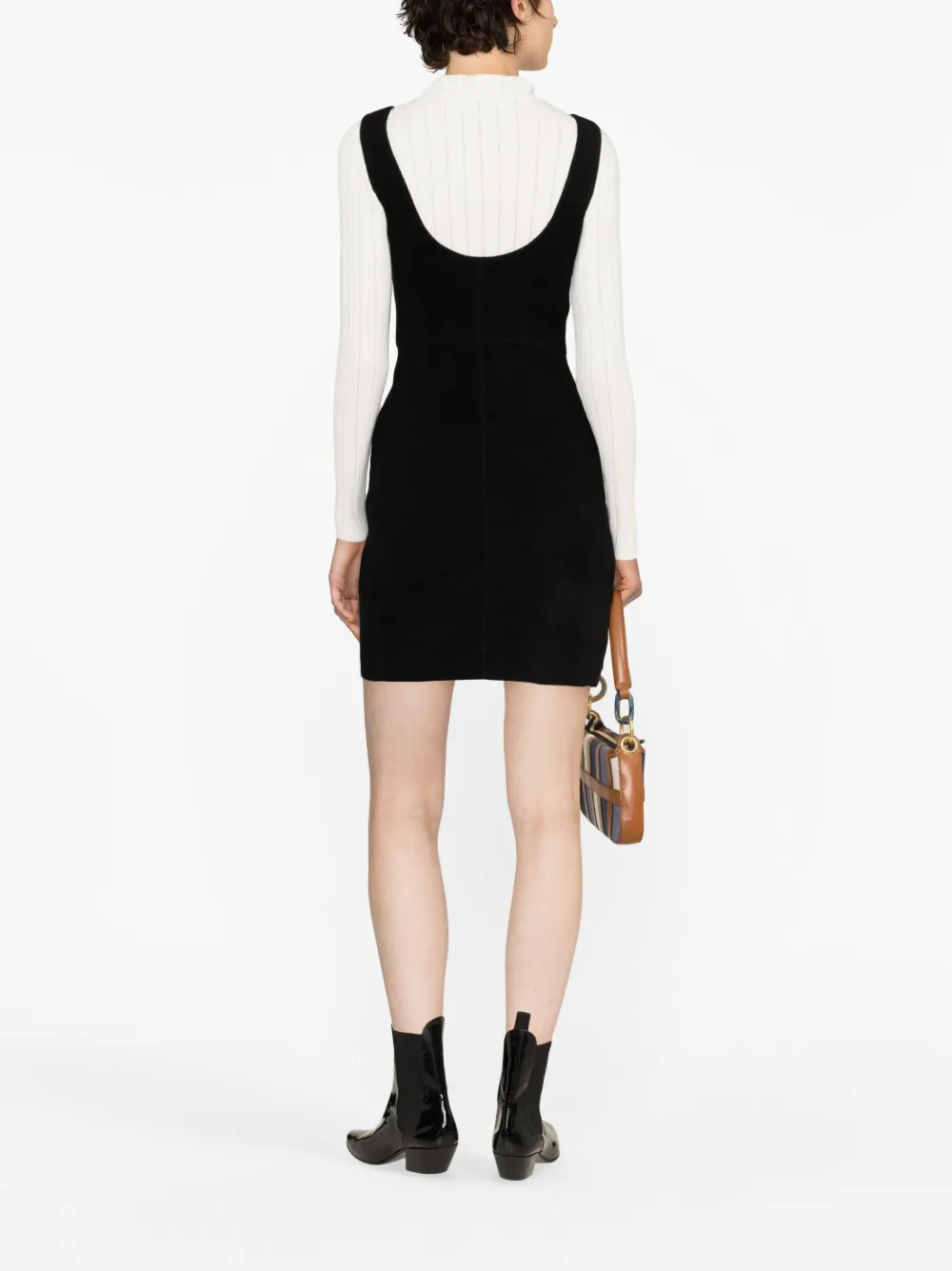 Corduroy pinafore top dress zara