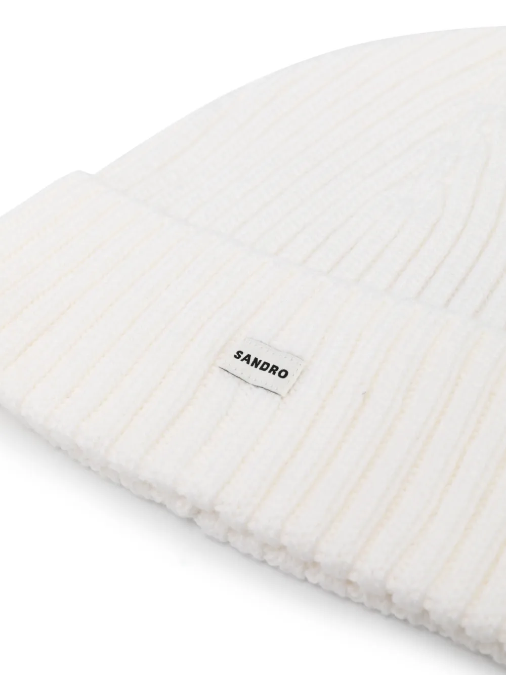 SANDRO Muts met logopatch - Wit