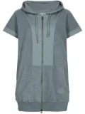 Honor The Gift Labor zip-up short-sleeve hoodie - Grey