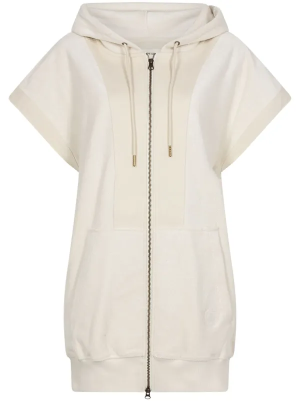 Honor The Gift Labor zip up short sleeve Hoodie Farfetch