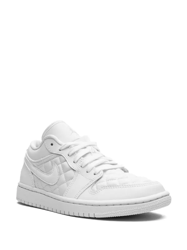 Quilted white sneakers outlet