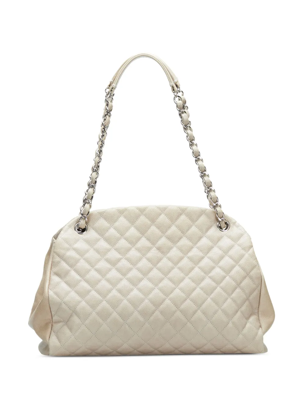 CHANEL Pre-Owned 2011 diamond-quilted shoulder bag - Beige