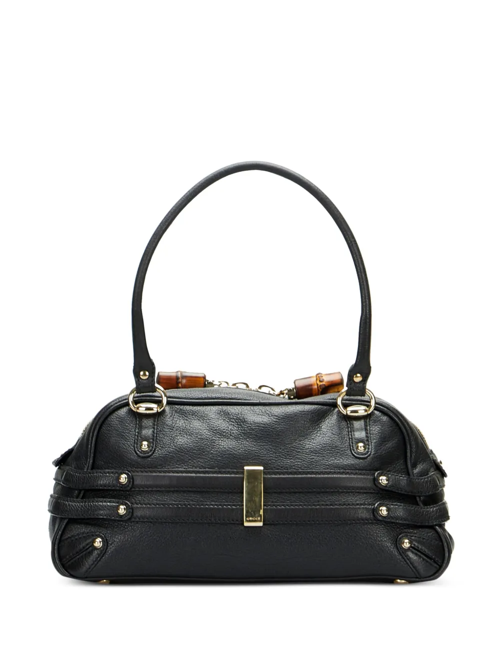 Gucci Pre-Owned Wave leather shoulder bag - Zwart