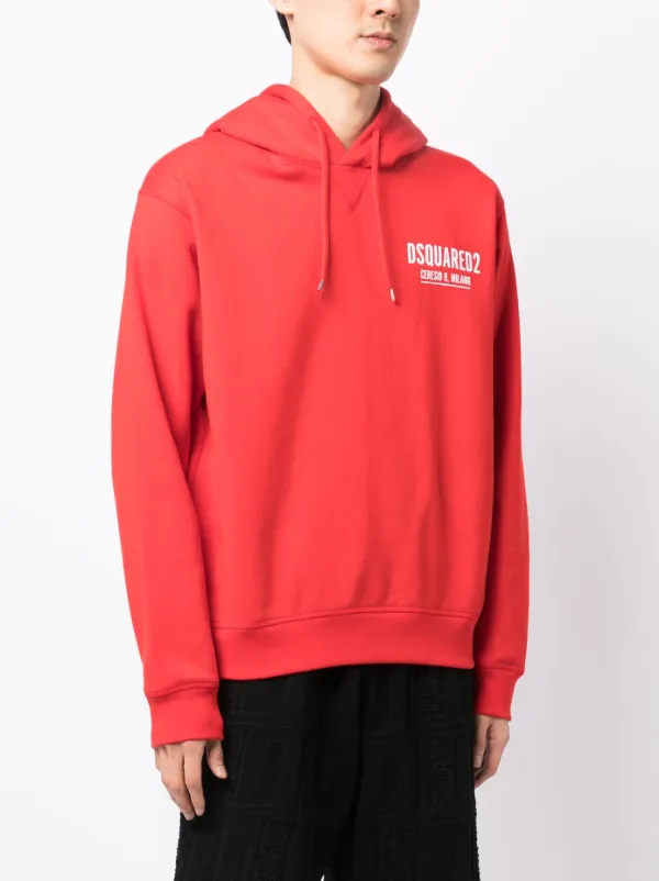 DSQUARED2 ロゴ パーカー | レッド | FARFETCH JP