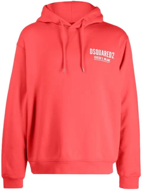 DSQUARED2 logo-print cotton hoodie Men