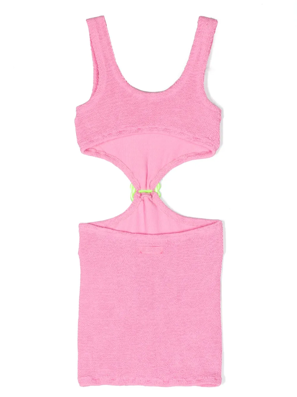 MC2 Saint Barth Kids ring-embellished cut-out dress - Roze
