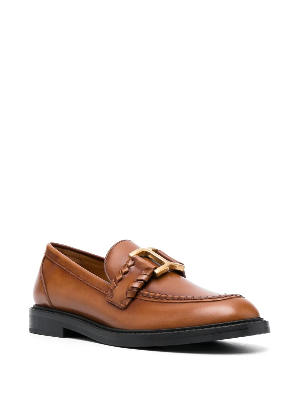 Chloé Marcie leren loafers - Bruin