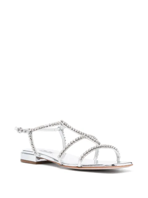 Miu Miu crystal-embellished caged leather sandals 5X918DF0103L1N - 1