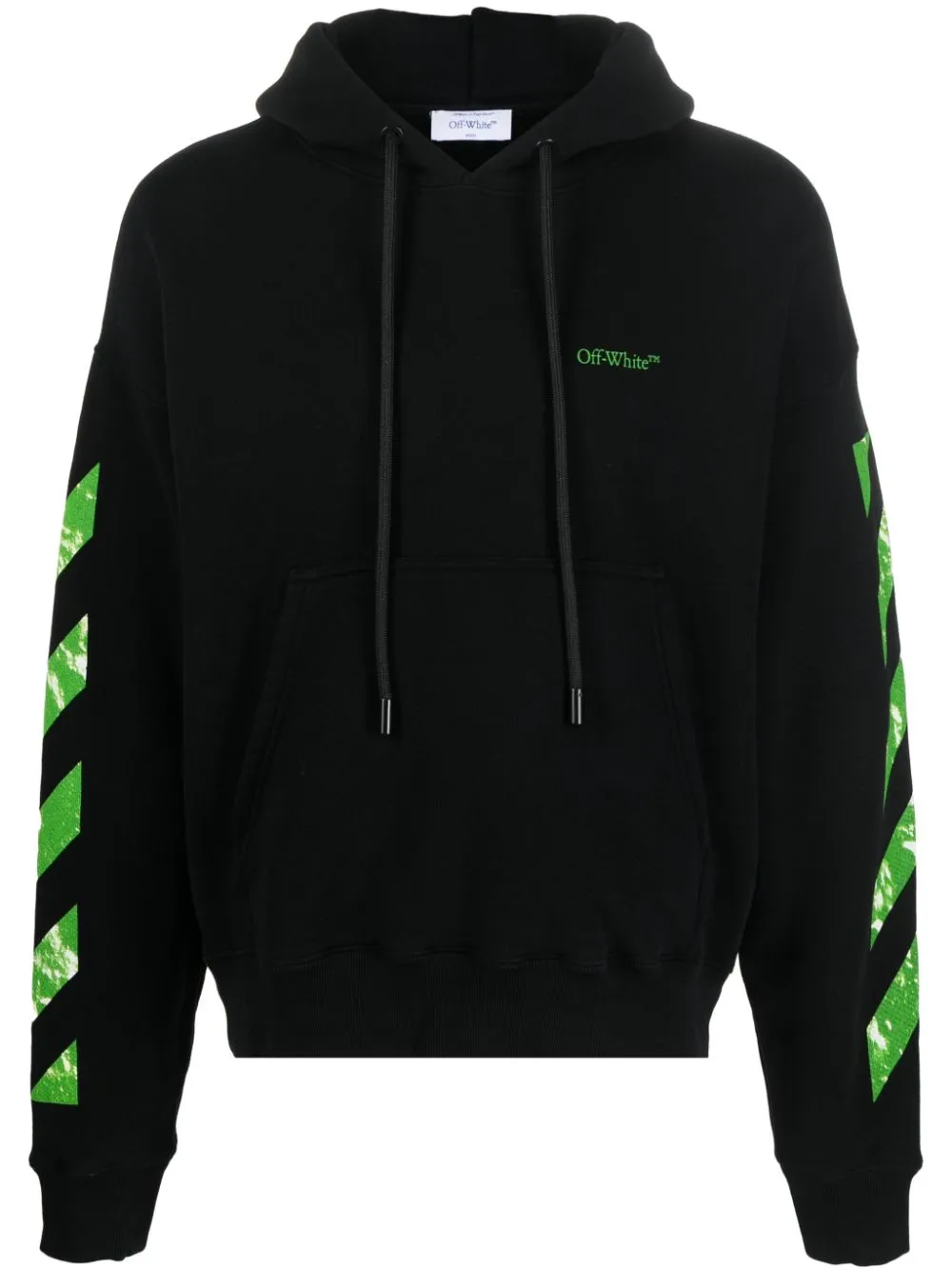 Off White Navy 3D Arrow Zipped Hoodie