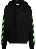 Off-White Arrow-motif cotton hoodie - Black